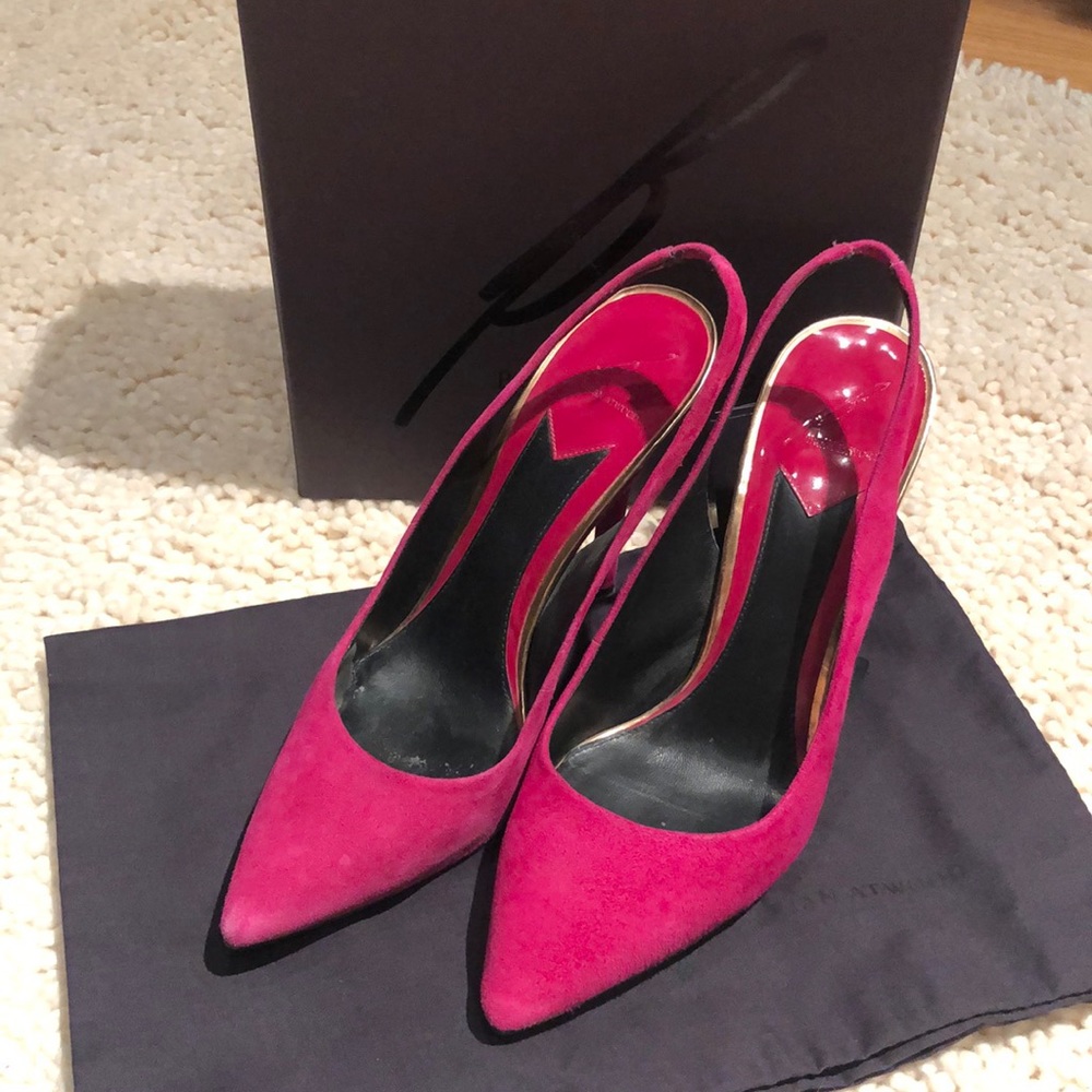Brian Atwood sling back pumps